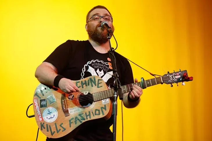 Acoustic Ross perfoms at the Sooner Theatre during Norman Music Festival, Thursday, April 23, 2015. (Garett Fisbeck)
