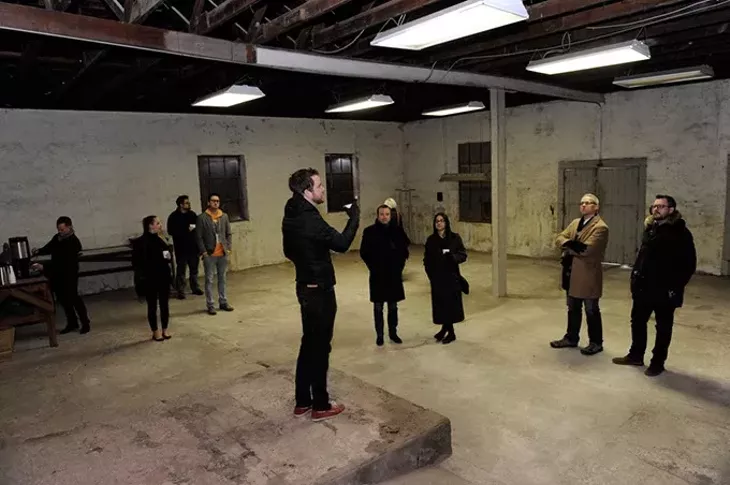 Jonathon Stranger talks about the site of a new restaraunt concept in Edmond, Friday, Jan. 22, 2016. - GARETT FISBECK