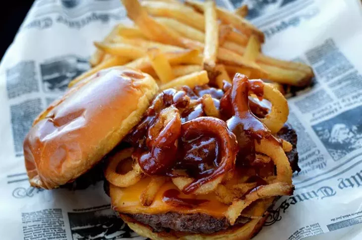 Trellas Burger at The Trellis at Rose Creek in Edmond, Sunday, April 3, 2016. Alex Galindo / For Oklahoma Gazette