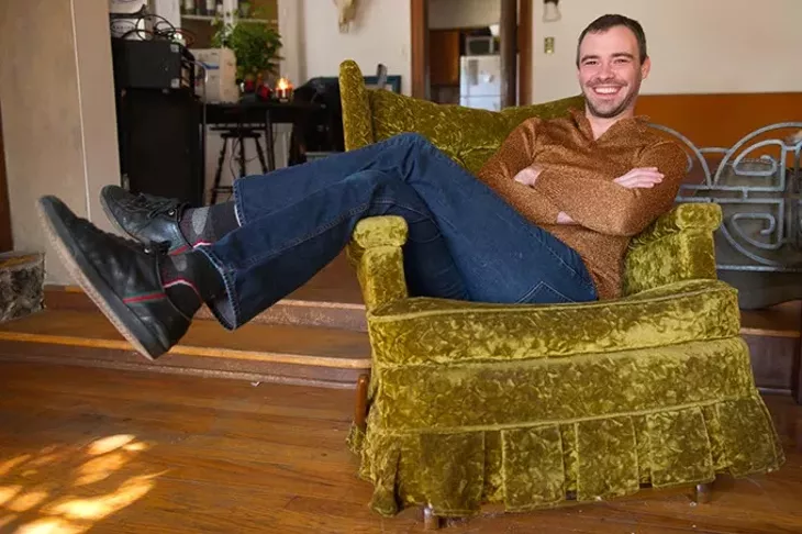 James Hammontree poses for a photo at his home in Oklahoma City, Friday, Jan. 16, 2015. - GARETT FISBECK