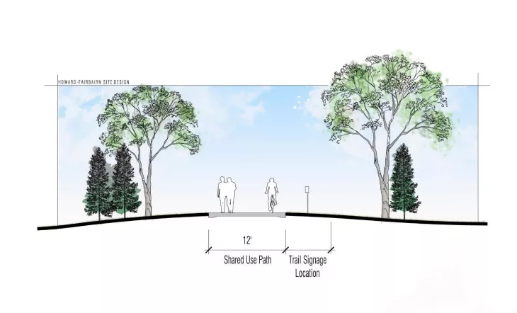 Maps 3 dedicated bike trail.