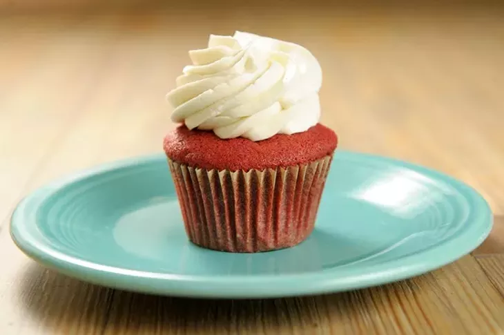 Red velvet cupcake at Crimson & Whipped Cream in Norman, Tuesday, July 21, 2015. - GARETT FISBECK