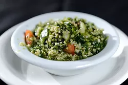 Tabouli salad at Jamil's Steakhouse in Oklahoma City, Tuesday, Jan. 6, 2015. - GARETT FISBECK