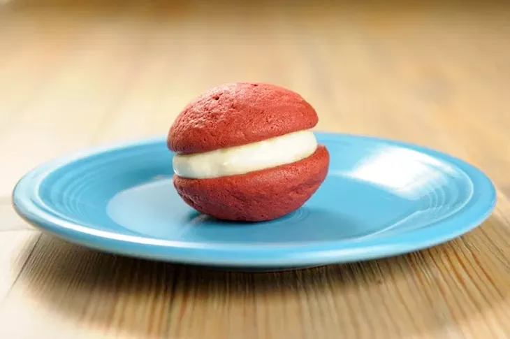 Red velvet whoopie at Crimson & Whipped Cream in Norman, Tuesday, July 21, 2015. - GARETT FISBECK