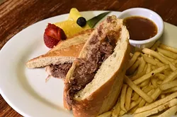 Pot roast sandwich with fries at Joey's Cafe, 12325 N. May Avenue in Oklahoma City, 1-13-16. - MARK HANCOCK