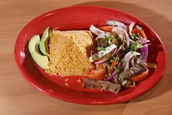 Lomo saltado, at Hidalgo's Cocina & Cantina in Edmond, Oklahoma, 1-19-16. - MARK HANCOCK