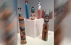 Kachina Dolls on display at the Red Earth Art Center (provided by Red Earth)