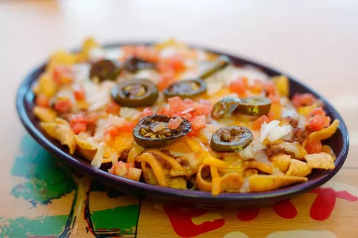 Frito chili pie at Eskimo Joe's in Stillwater, Thursday, Aug. 6, 2015. - GARETT FISBECK