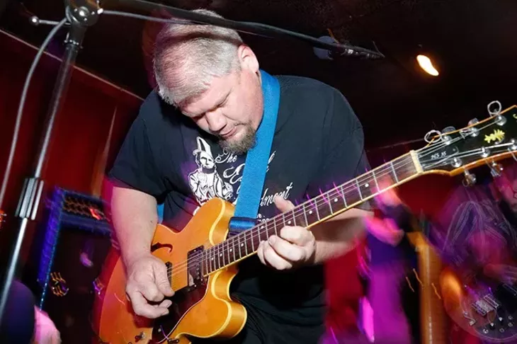 Bodanga performs at the Red Brick Bar during Norman Music Festival, Thursday, April 23, 2015. (Garett Fisbeck)