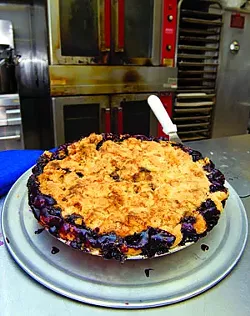 Three berry pie at ND's