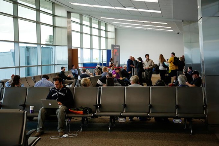 Terminal at Will Rogers World Airport in Oklahoma City, Wednesday, April 15, 2015. - GARETT FISBECK