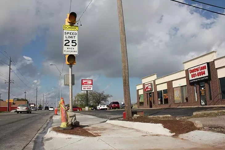 Construction is complete for the sidewalks around U.S. Grant High School on Pennsylvania Avenue in the southern quadrant. - LAURA EASTES