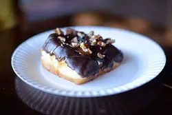 Turtle topped donut at Belle Kitchen, Friday, Jan. 27, 2017. - GARETT FISBECK