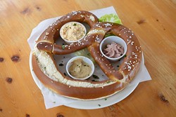 Oktoberfest Brez&#146;n Plate at Royal Bavaria in Moore, Wednesday, Oct. 12, 2016. - GARETT FISBECK