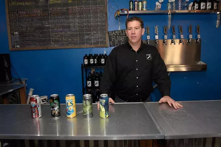 Blaine Stansel at Roughtail Brewing Co. in Midwest City, Friday, Feb. 3, 2017. - GARETT FISBECK
