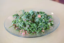 Tabouli at Jerusalem Mediterranean Cuisine in Edmond, Thursday, Nov. 17, 2016. - GARETT FISBECK