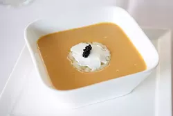 Lobster bisque at Museum Cafe, Tuesday, Nov. 29, 2016. - GARETT FISBECK