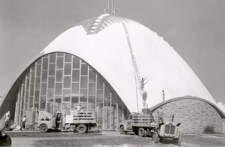 First Christian Church under construction, 1956 (First Christian Church archives / Provided)