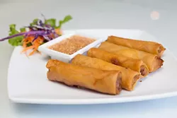Thai House serves Thai fried spring rolls on Monday June 27, 2016 in Oklahoma City. - EMMY VERDIN