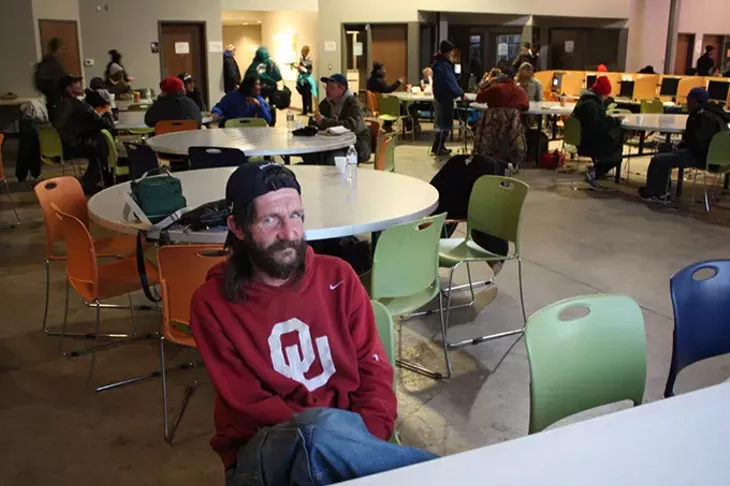 Vincent Jameson, a frequent visitor to Oklahoma City’s WestTown Homeless Resource Campus became homeless a year ago after an injury prevented him from working. (Laura Eastes)