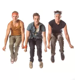Ryan Fitzgerald as Action, Christopher Rice as Riff, Sean Watkinson as A-Rab | Photo KO Rinearson / Lyric Theatre of Oklahoma / provided - ©2017 K.O. RINEARSON