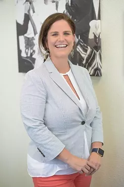 Amber England of Our Children, Our Future, at her office in Oklahoma City, Tuesday, Aug. 2, 2016. - GARETT FISBECK