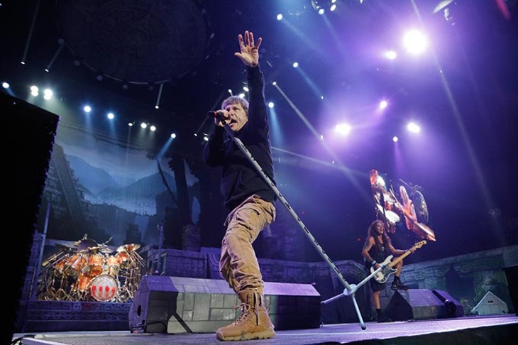 Iron Maiden performs at the Chesapeake Energy Arena, Monday, June 19, 2017. - GARETT FISBECK