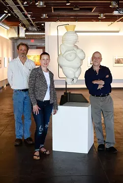 David Phelps, Marilyn Artus, and Mark Gilmore pose for a photo at IAO in Oklahoma City, Thursday, April 21, 2016. - GARETT FISBECK