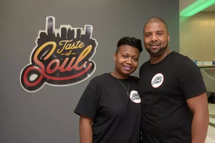 Cerese and Ricki Bly at Taste of Soul, Monday, Aug. 7, 2017. - GARETT FISBECK
