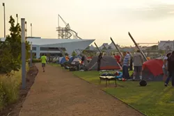 Urban Camping in the Boathouse District offers the fun of camping without the long drive. (provided)