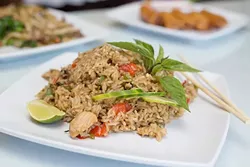 Thai House serves Kao Pad Kra Pao-Sicy basil fried rice on Monday, June 27, 2016 in Oklahoma City. - EMMY VERDIN