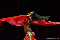 Marjan Esáa dances in last year’s The Rhythm of the World | Photo Cesar Velez / provided