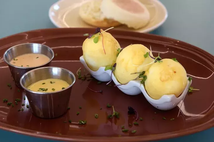Chicken fried eggs in Hatch in Oklahoma City, Oct. 18, 2016. - GARETT FISBECK