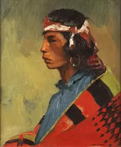 Robert Henri’s “Tesuque Buck,” ca. 1916 (Photo Oklahoma City Museum of Art / Gift of the Kirkpatrick Foundation / Provided)
