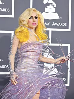 LOS ANGELES - JAN 31: Lady Gaga arriving at the 52nd Annual GRAMMY Awards held at Staples Center in Los Angeles, California on January 31, 2010. - BIGSTOCK