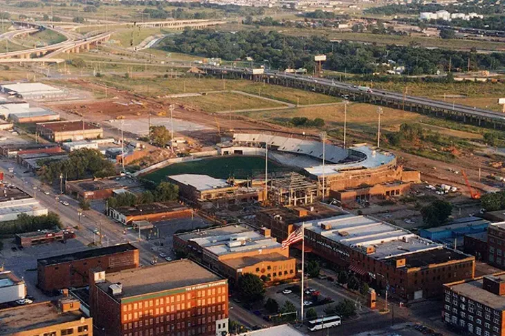 Built at a cost of $34 million, Bricktown Ballpark changed Oklahoma City in ways no one could have predicted when the first pitch was thrown 20 years ago. (Oklahoma City Dodgers / provided / file)
