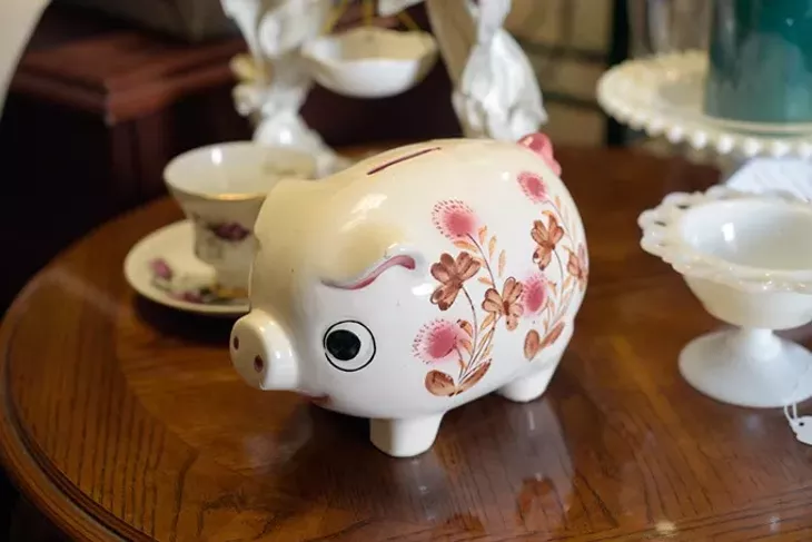 Piggy bank at New E Nuff, Monday, March 6, 2017. - GARETT FISBECK