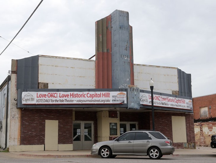 The Yale Theater, 227 SW 25th St., was once the premier movie theater serving neighbors of Capitol Hill and other south Oklahoma City neighborhoods. Developers Aimee Ahpeatone and Steve Mason seek to revitalize the near hundred year old facility into an events center. (Garett Fisbeck )
