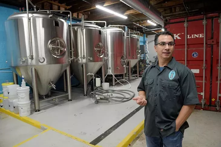 Brewmaster Bruce Sanchez gives a tour of Twisted Spike Brewing Company, Friday, Nov. 4, 2016. - GARETT FISBECK