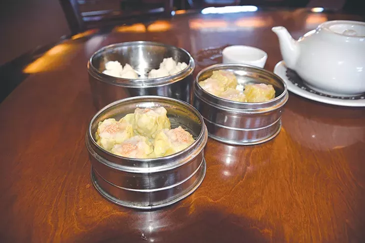 Among Fung’s Kitchen’s most popular dim sum dishes are shrimp siu mai, barbecue pork steam bun and special siu mai with fish eggs. | Photo Jacob Threadgill