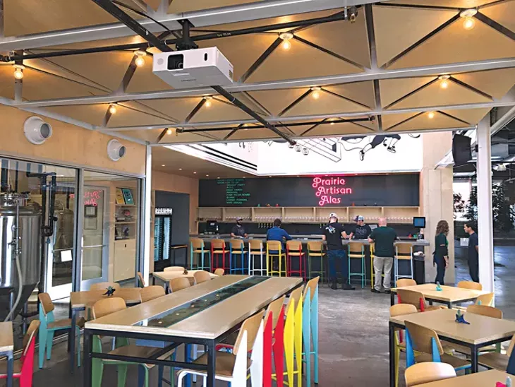 Prairie Artisan Ales’ taproom features beer not available anywhere else. (Jacob Threadgill)