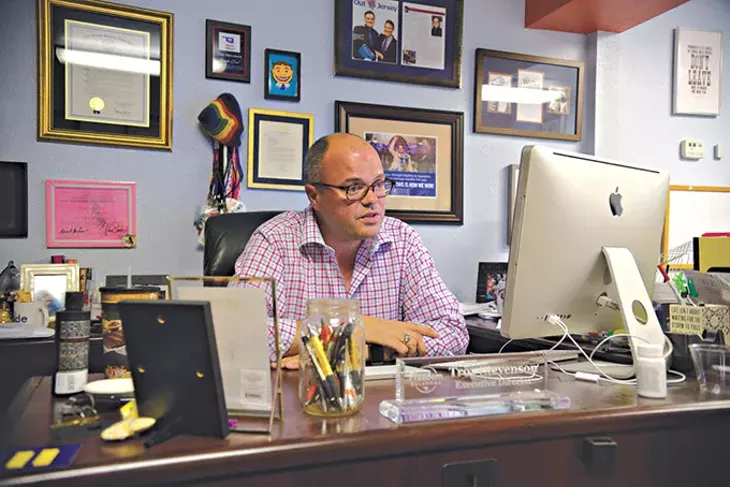 As executive director of Freedom Oklahoma, Troy Stevenson works closely with municipal leaders in Oklahoma at reviewing policies to promote equality. (Photo Megan Nance)