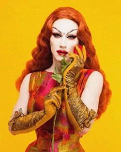 Sasha Velour, season nine winner of RuPaul’s Drag Race, performs at A Drag Queen Christmas.