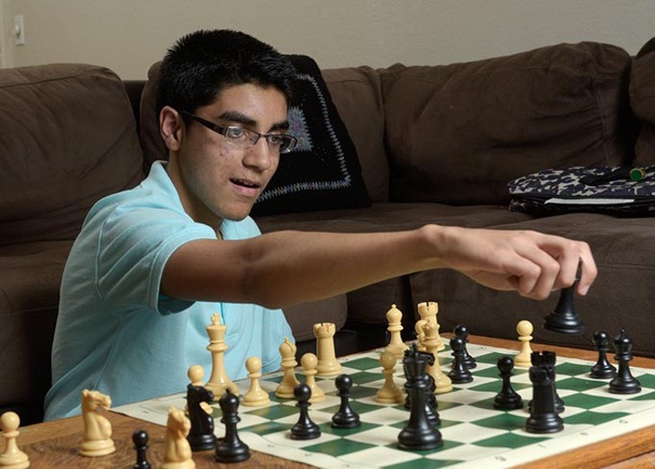 Advait Patel, the highest-ranked chess player in Oklahoma, is a 15-year-old high school student from Midwest City. (Garett Fisbeck)