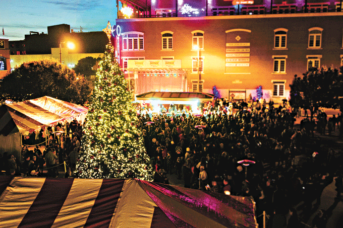 Bricktown Tree Lighting Festival is Nov. 24. | Photo / Downtown in December / provided