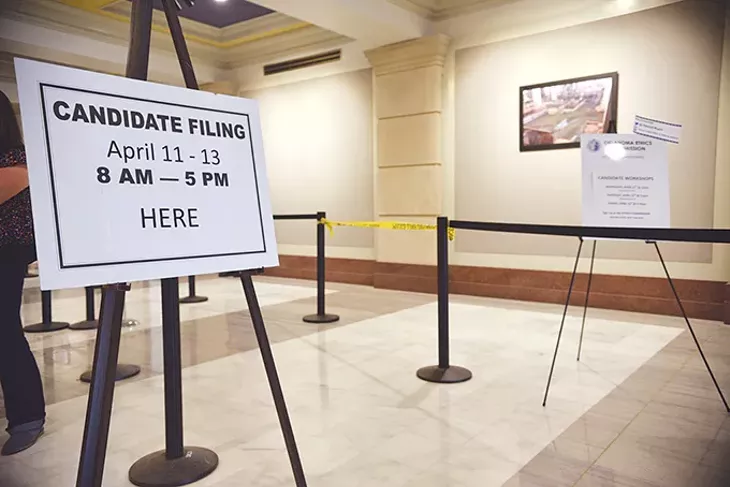 Nearly 800 Oklahomans filed to run for federal, state and judicial office for the 2018 Oklahoma Elections over a three-day period at the state Capitol last week. - LAURA EASTES