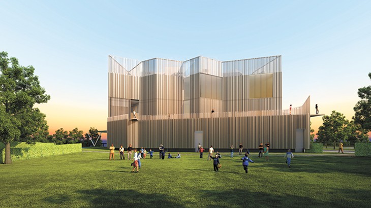 A rendering of Oklahoma Contemporary Art Center’s new Automobile Alley facility. Construction officially began in March and is expected to conclude in fall 2019. - PROVIDED