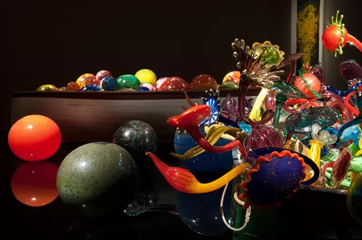 OKCMOA uses various levels and angles of light to display its Dale Chihuly glass in interesting ways. - JOSEPH MILLS / OKLAHOMA CITY MUSEUM OF ART / PROVIDED