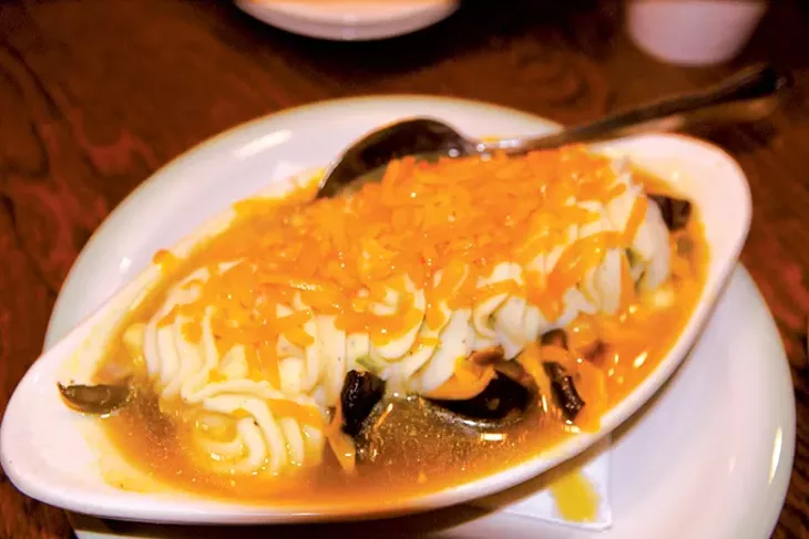 A new menu item includes a vegetarian version of shepherd’s pie with shiitake mushrooms. - JACOB THREADGILL