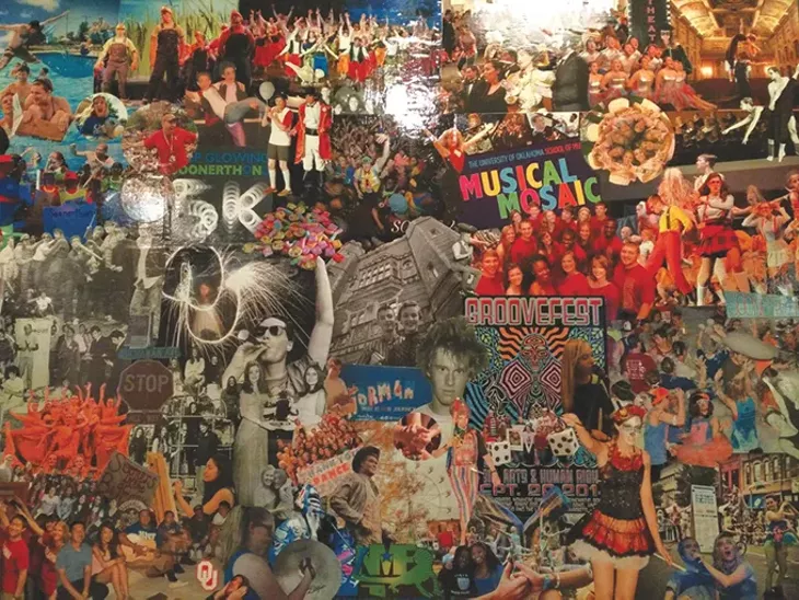 A collage at Hideaway Pizza in Norman - PROVIDED